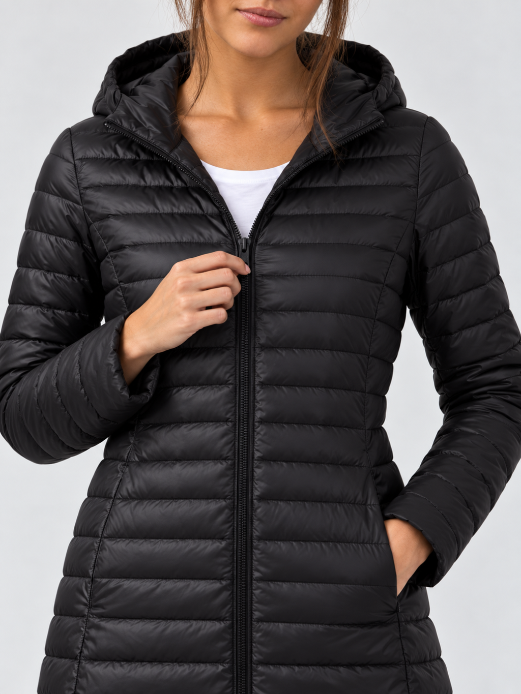 Women's Mid-Length Down Puffer Coat