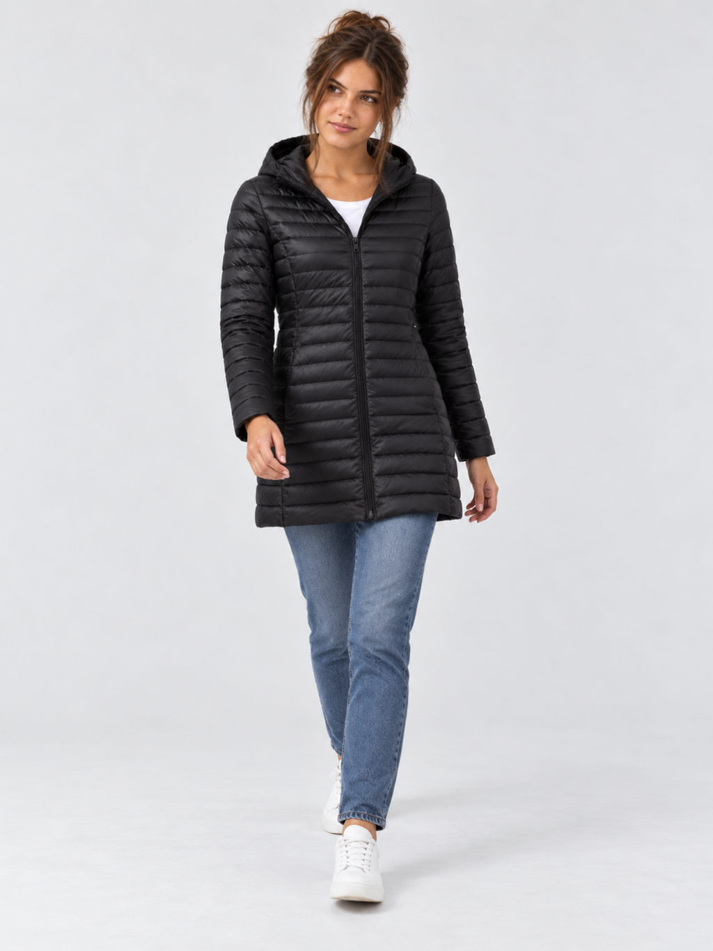 Women's Mid-Length Down Puffer Coat