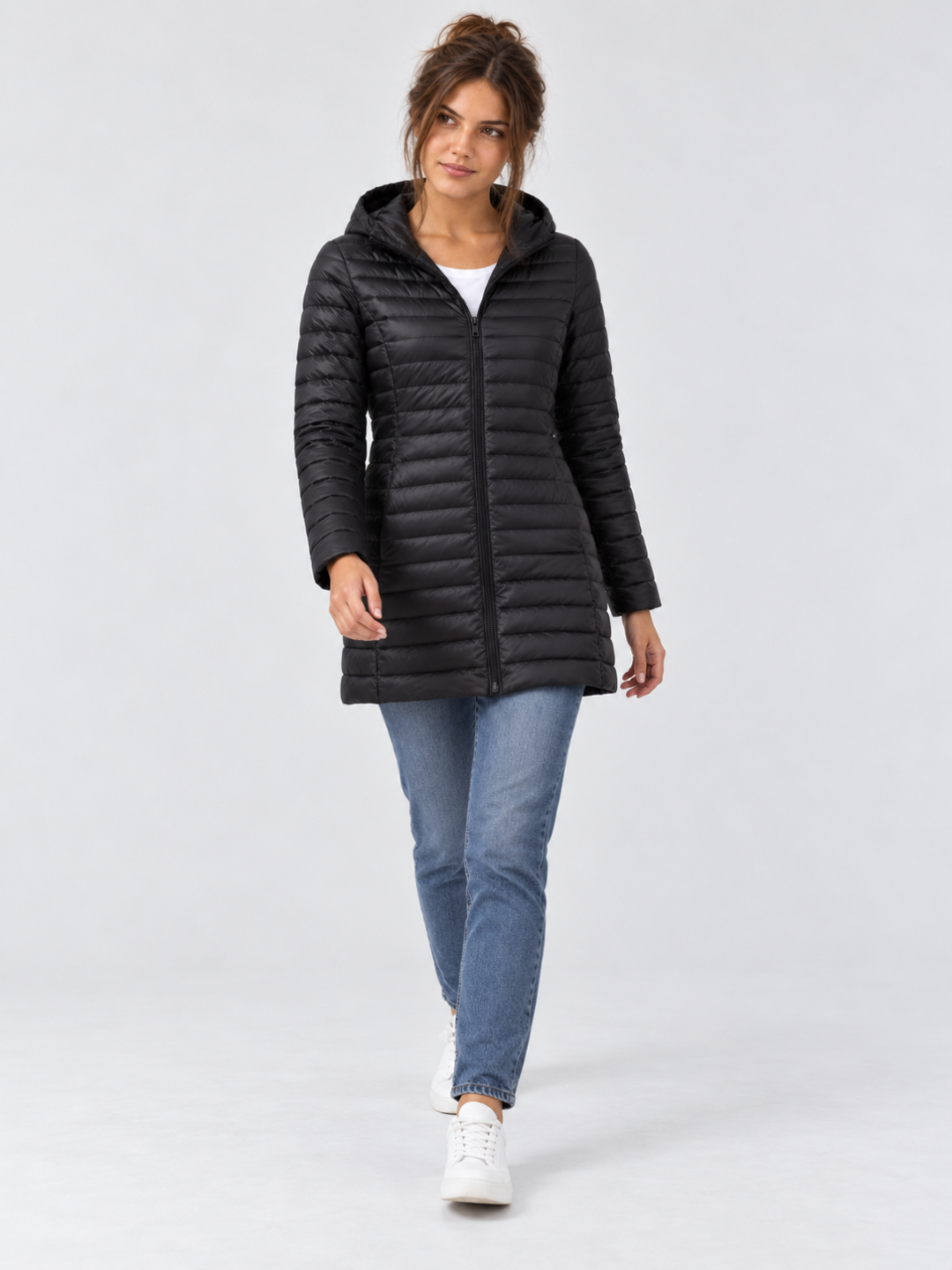 Women's Mid-Length Down Puffer Coat