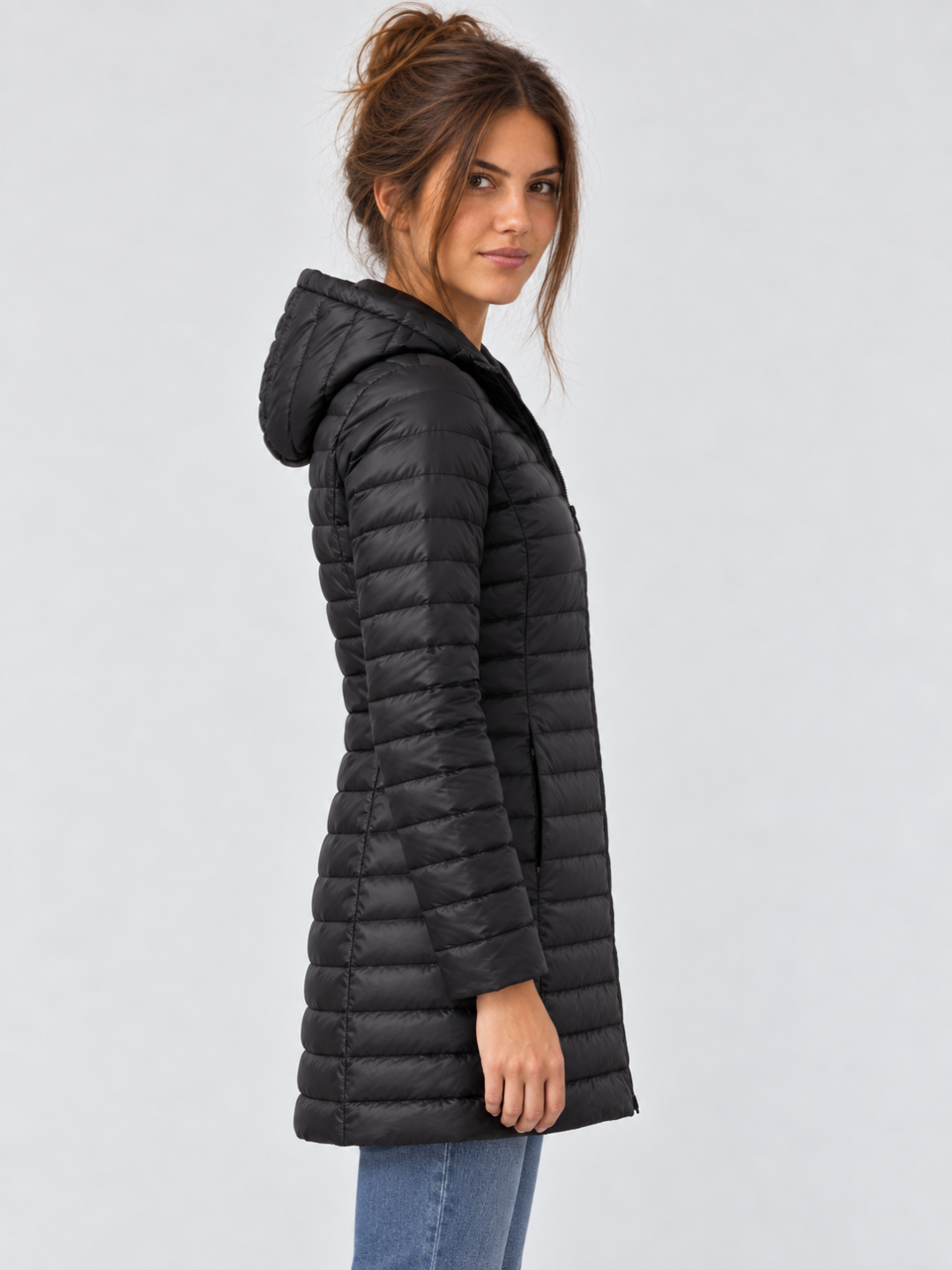 Women's Mid-Length Down Puffer Coat