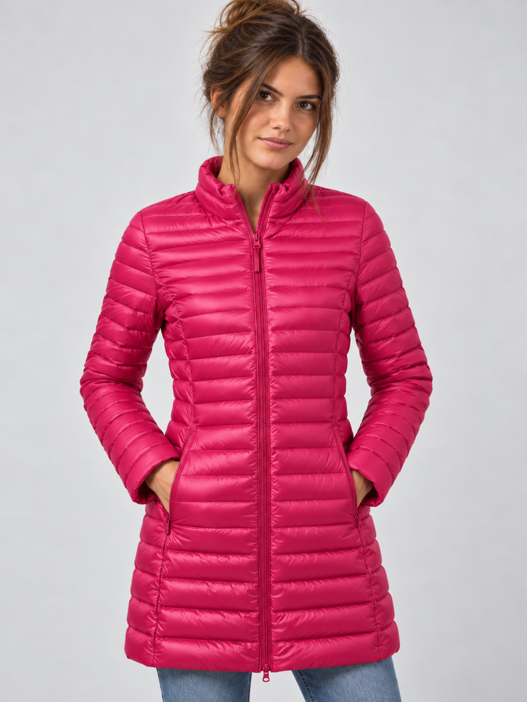 Women's Mid-Length Down Puffer Coat