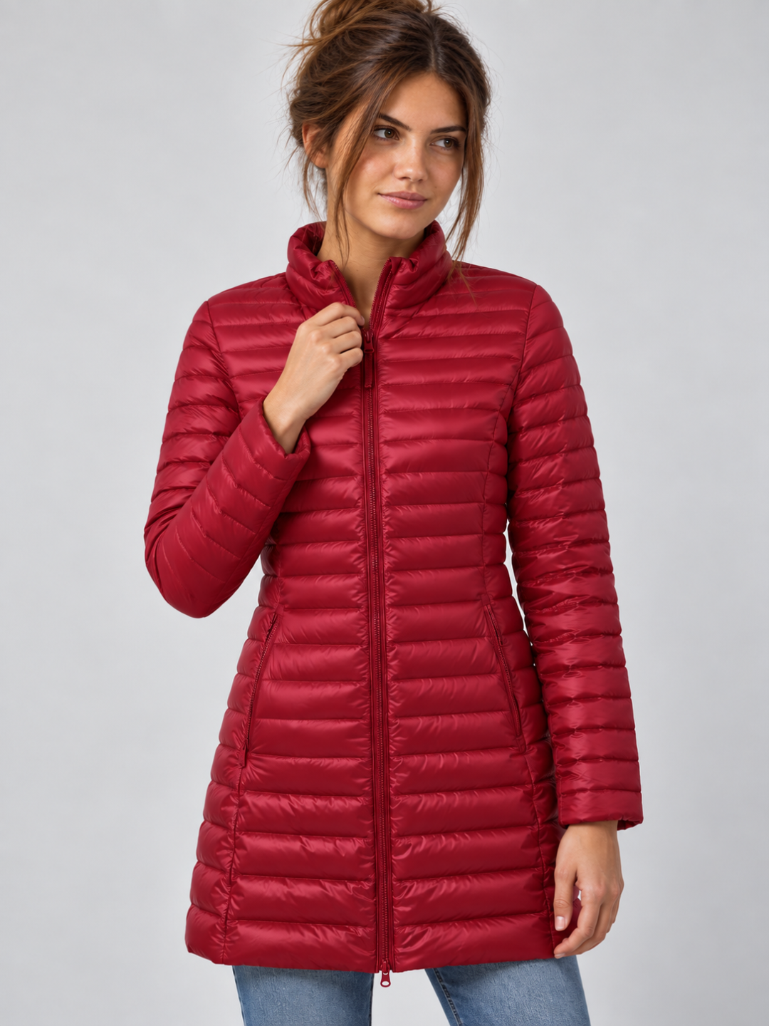 Women's Mid-Length Down Puffer Coat