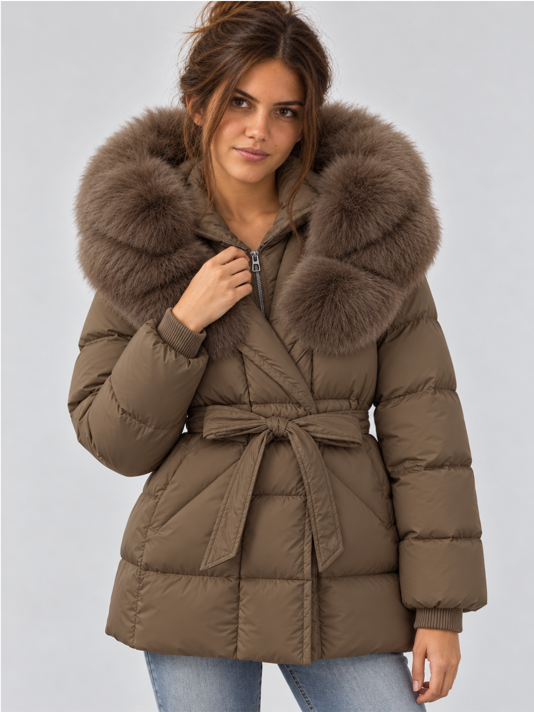 Women's Mid-Length Down Puffer Coat