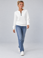 Women's Textured Half-Zip Pullover