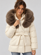 Women's Mid-Length Down Puffer Coat