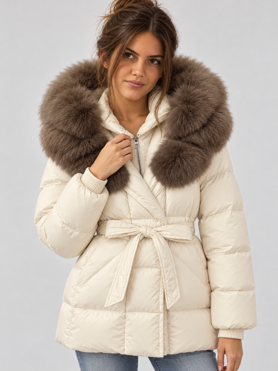 Women's Mid-Length Down Puffer Coat