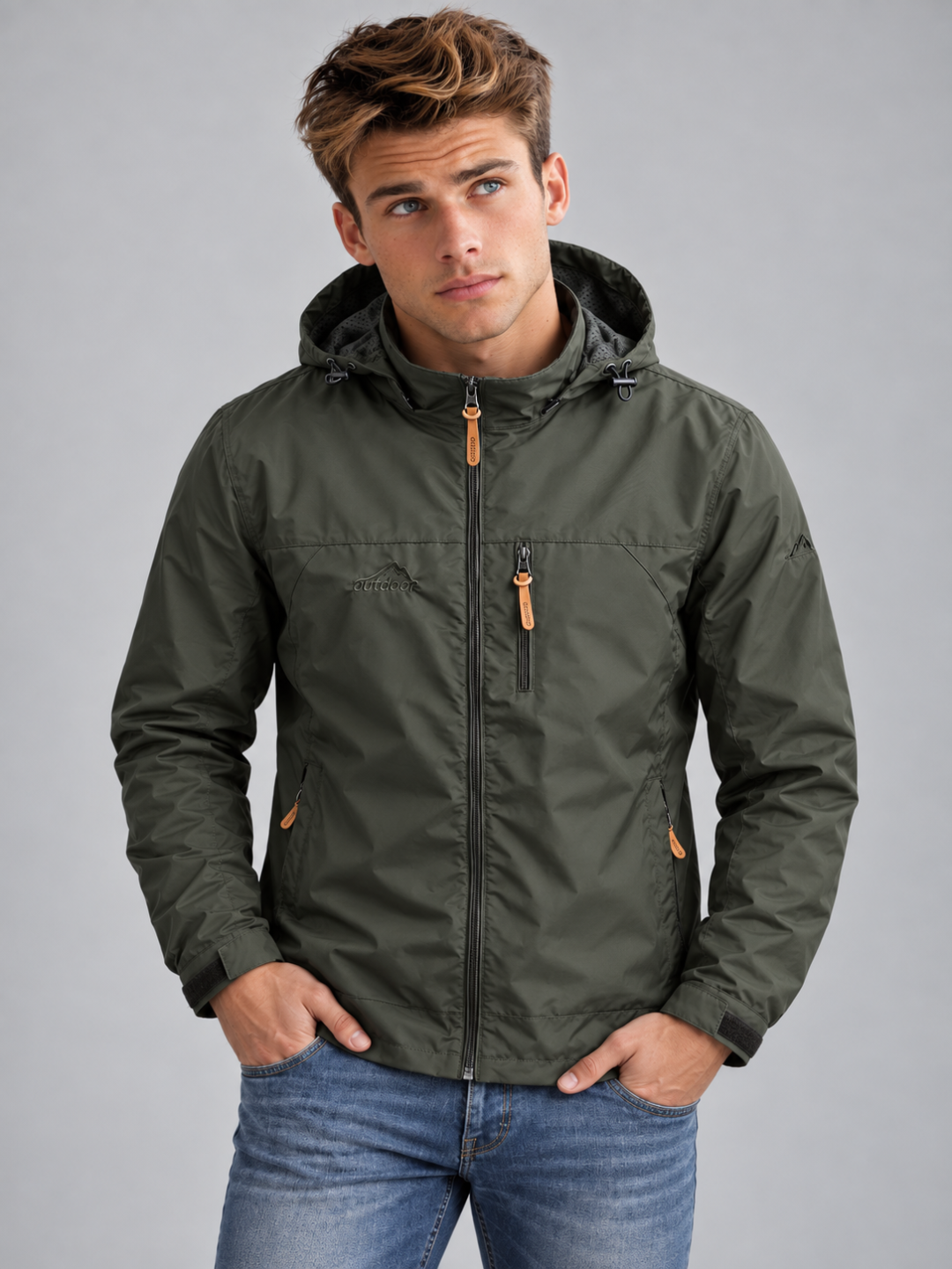 Men's Waterproof Tactical Windbreaker Jacket