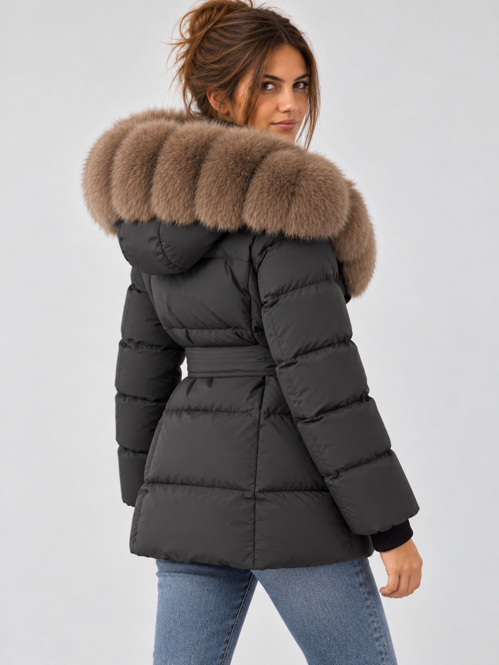 Women's Mid-Length Down Puffer Coat