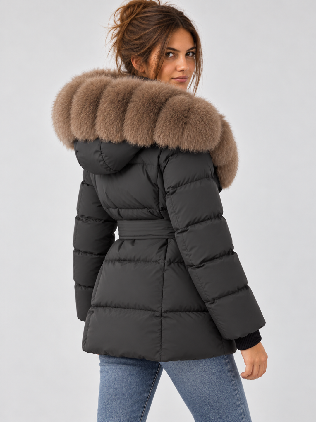 Women's Mid-Length Down Puffer Coat