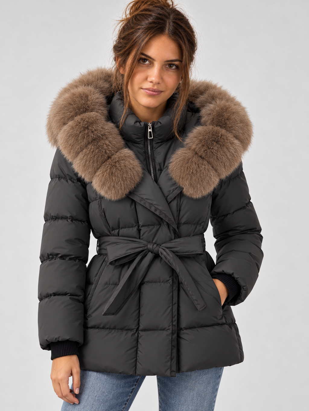 Women's Mid-Length Down Puffer Coat