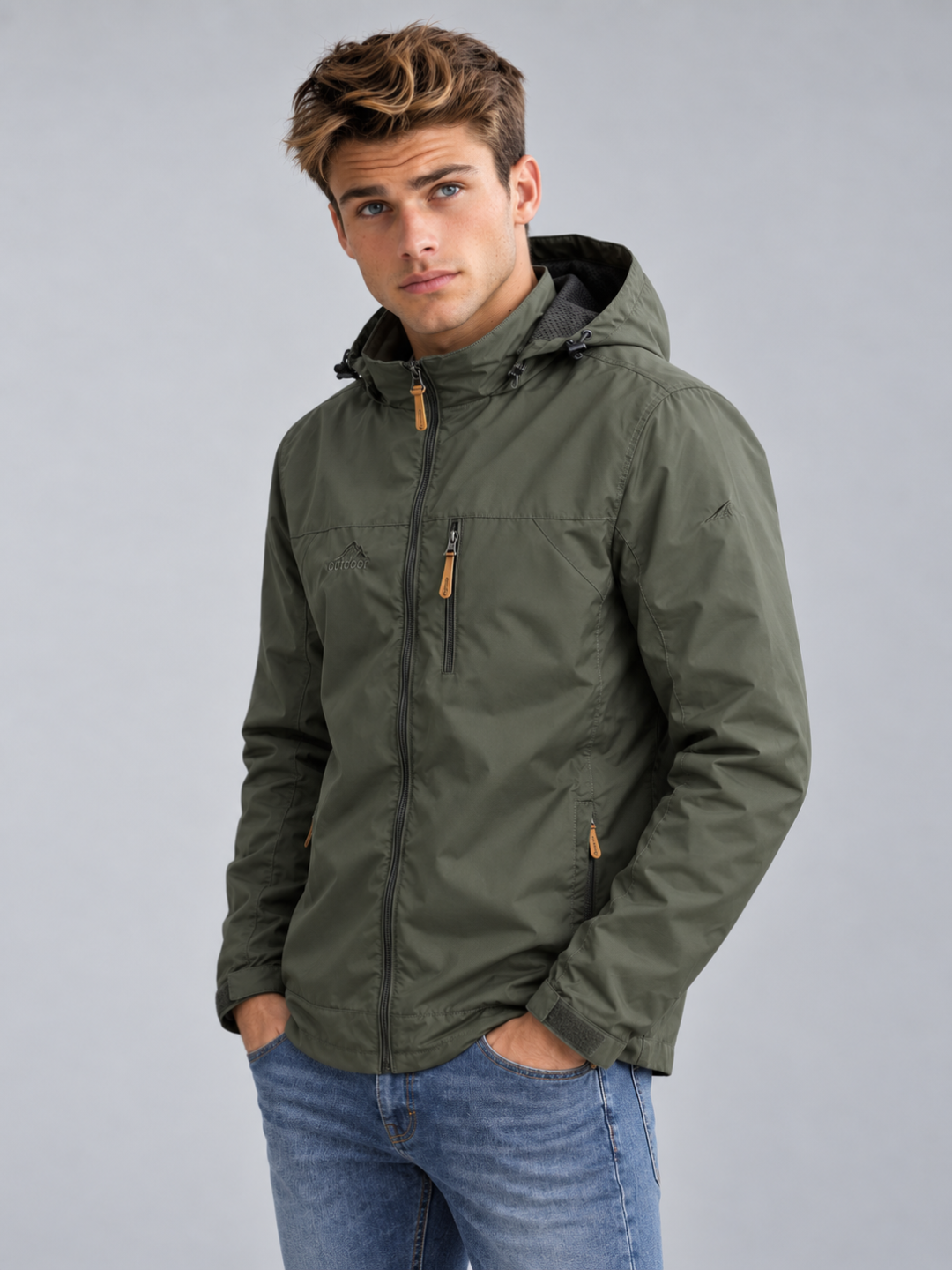 Men's Waterproof Tactical Windbreaker Jacket