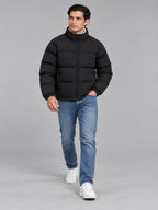 Men's Sherpa-Lined Puffer Jacket