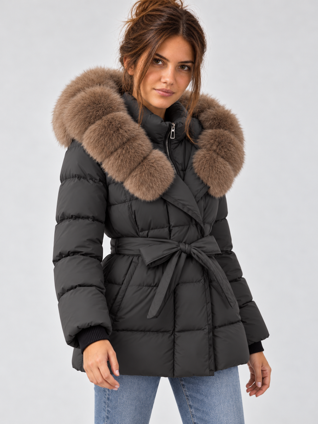 Women's Mid-Length Down Puffer Coat