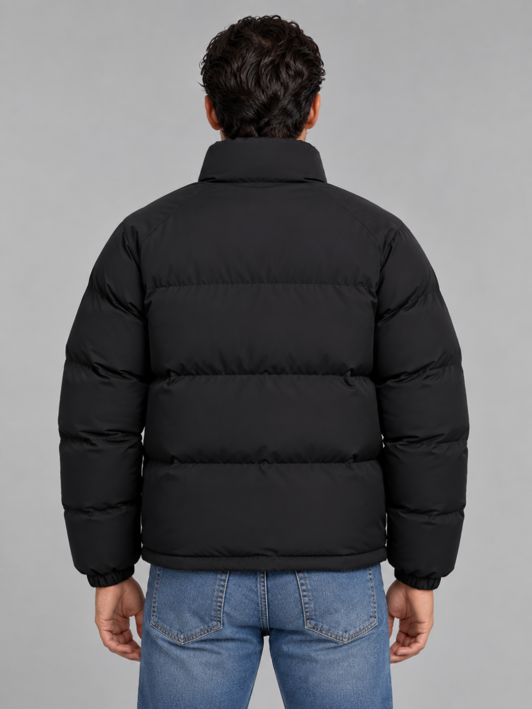 Men's Sherpa-Lined Puffer Jacket