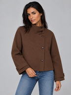 Women's Cropped Single Breasted Coat
