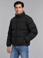 Men's Sherpa-Lined Puffer Jacket