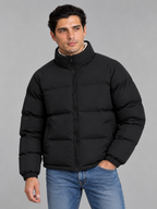 Men's Sherpa-Lined Puffer Jacket
