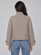 Women's Cropped Single Breasted Coat