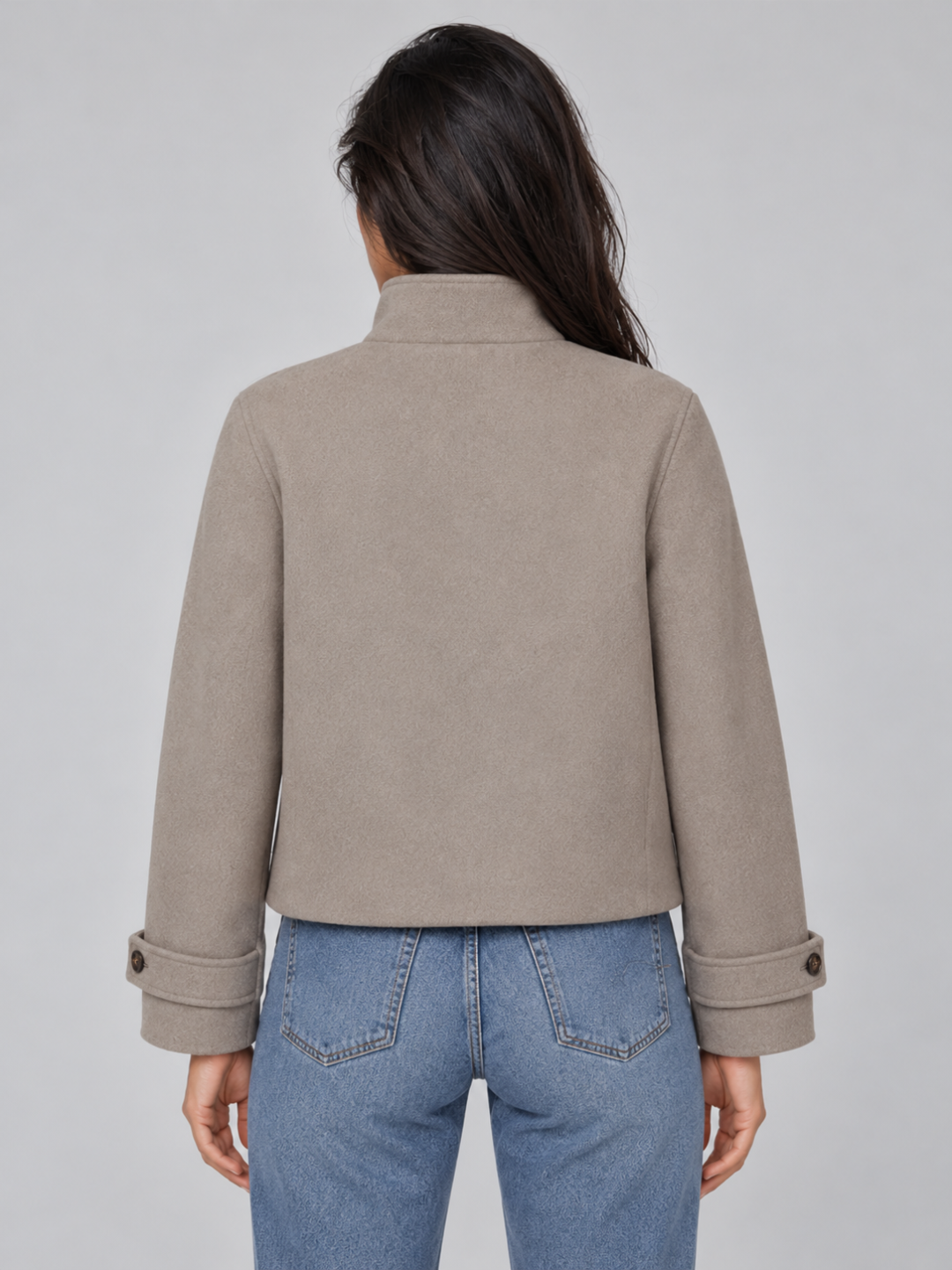 Women's Cropped Single Breasted Coat