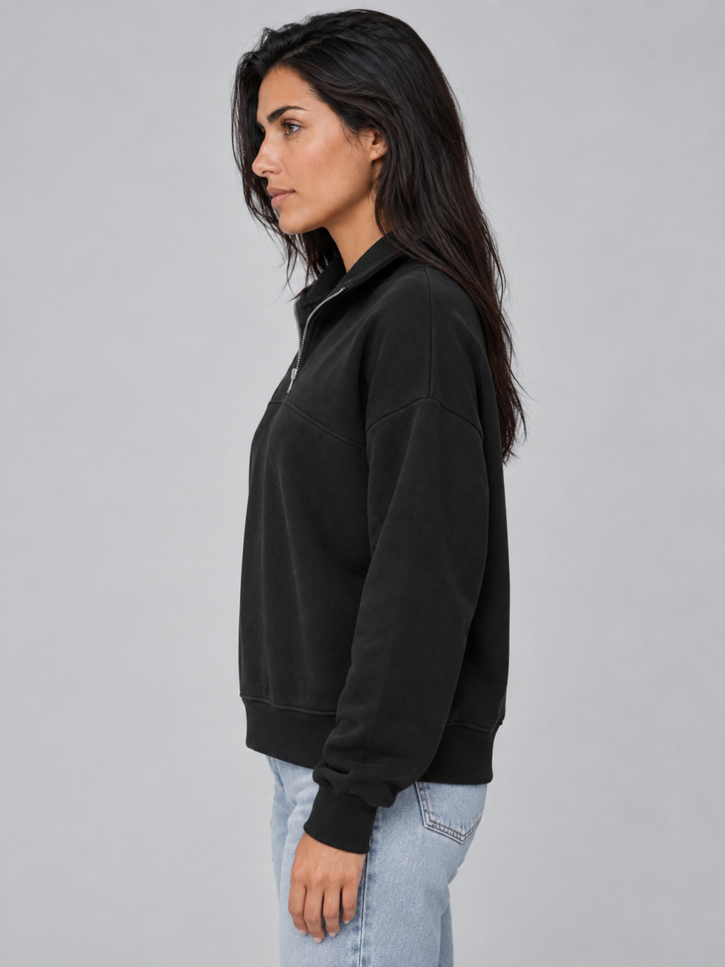 Women's Oversized Half-Zip Fleece