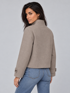 Women's Cropped Single Breasted Coat