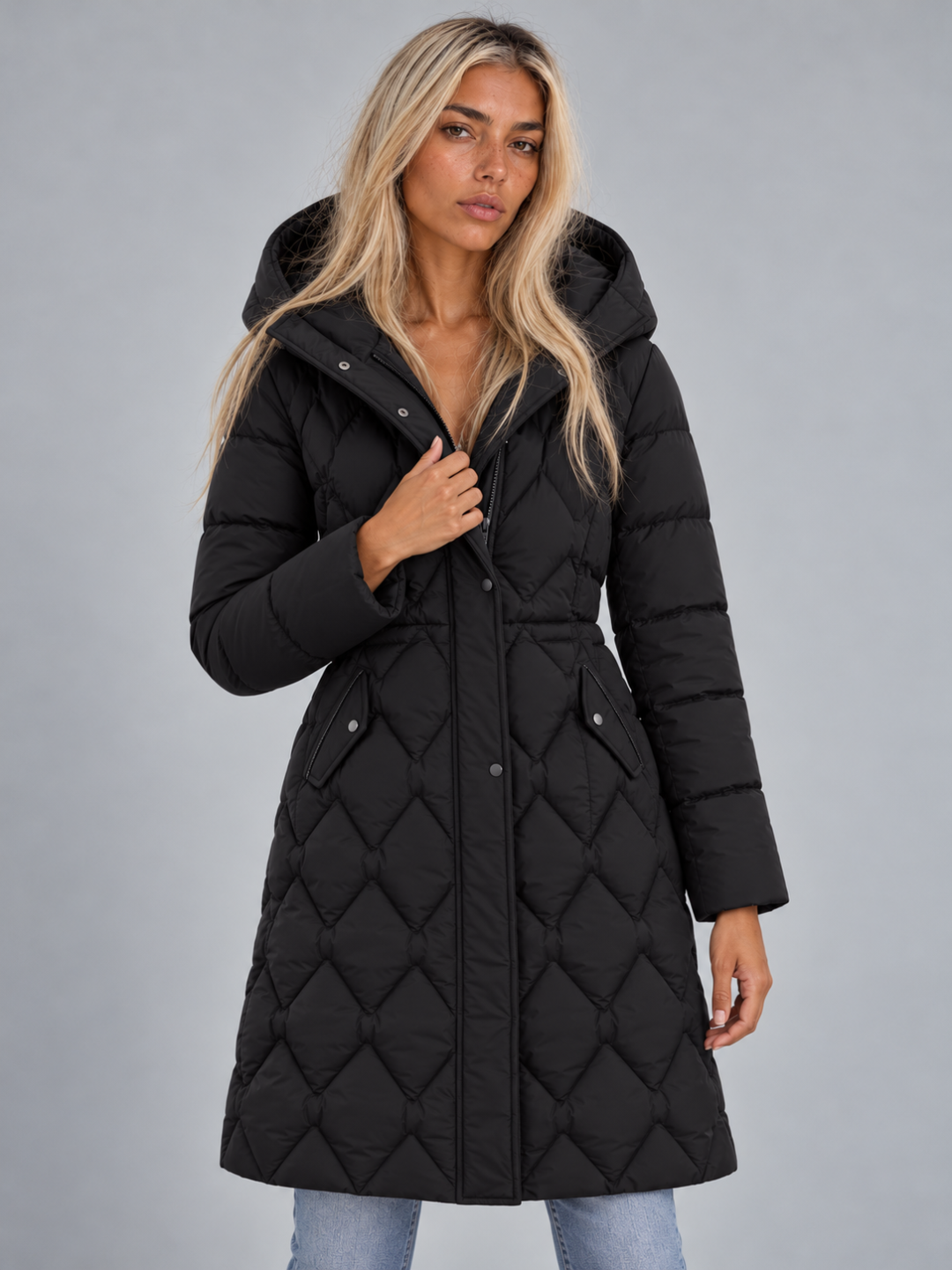 Women's Longline Hooded Puffer Parka