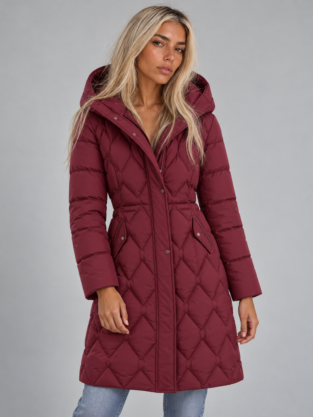 Women's Longline Hooded Puffer Parka