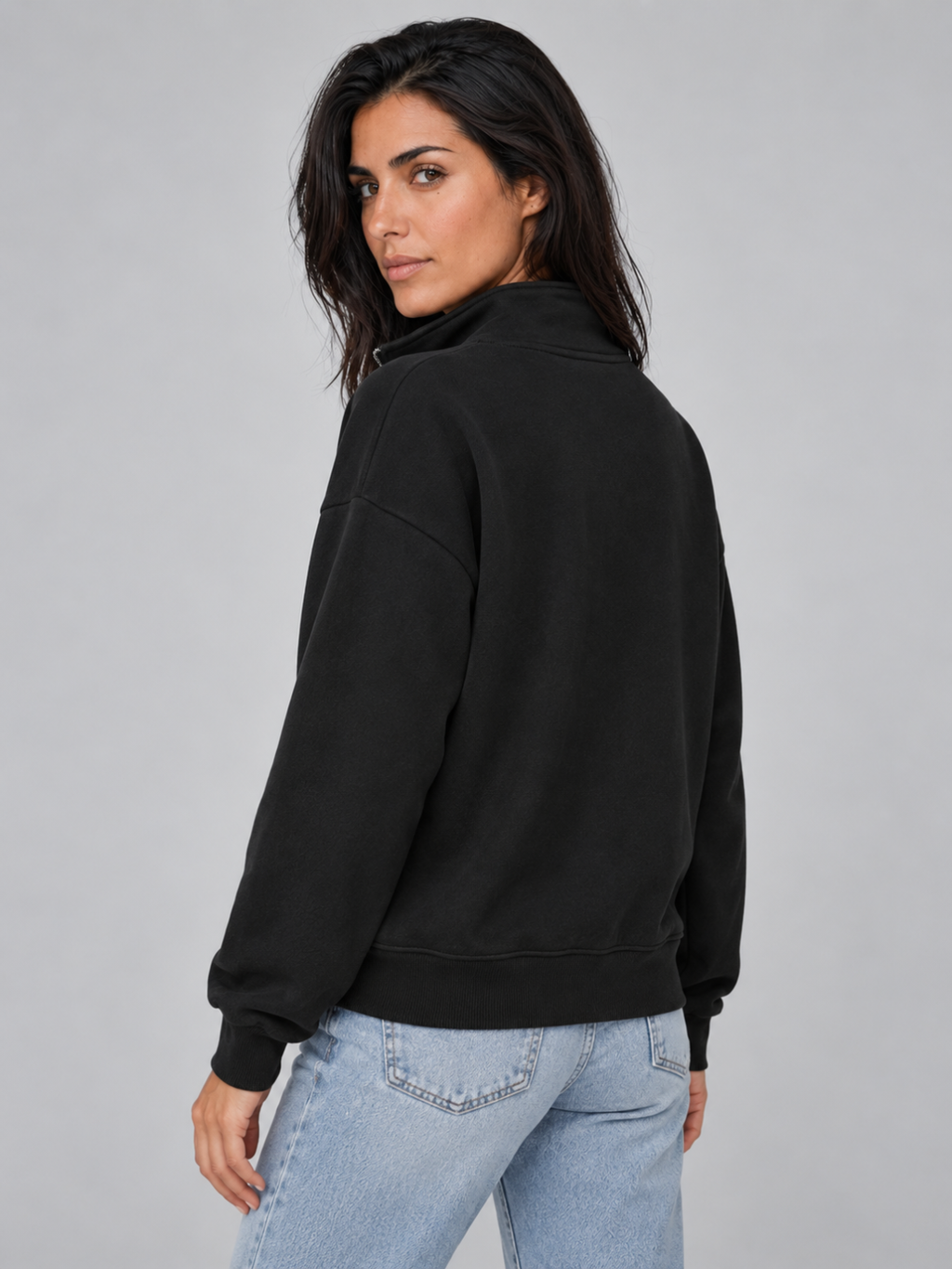 Women's Oversized Half-Zip Fleece