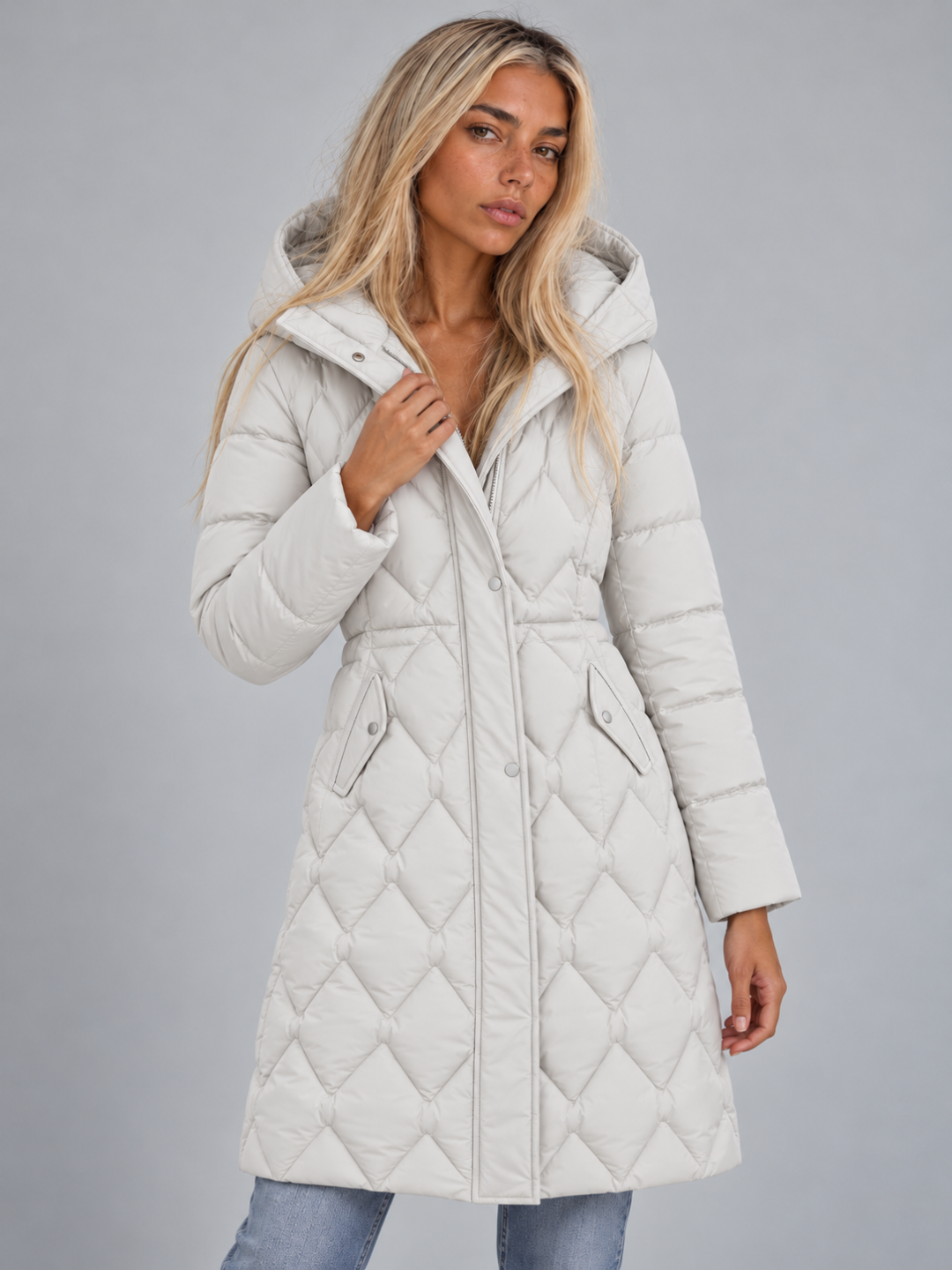 Women's Longline Hooded Puffer Parka