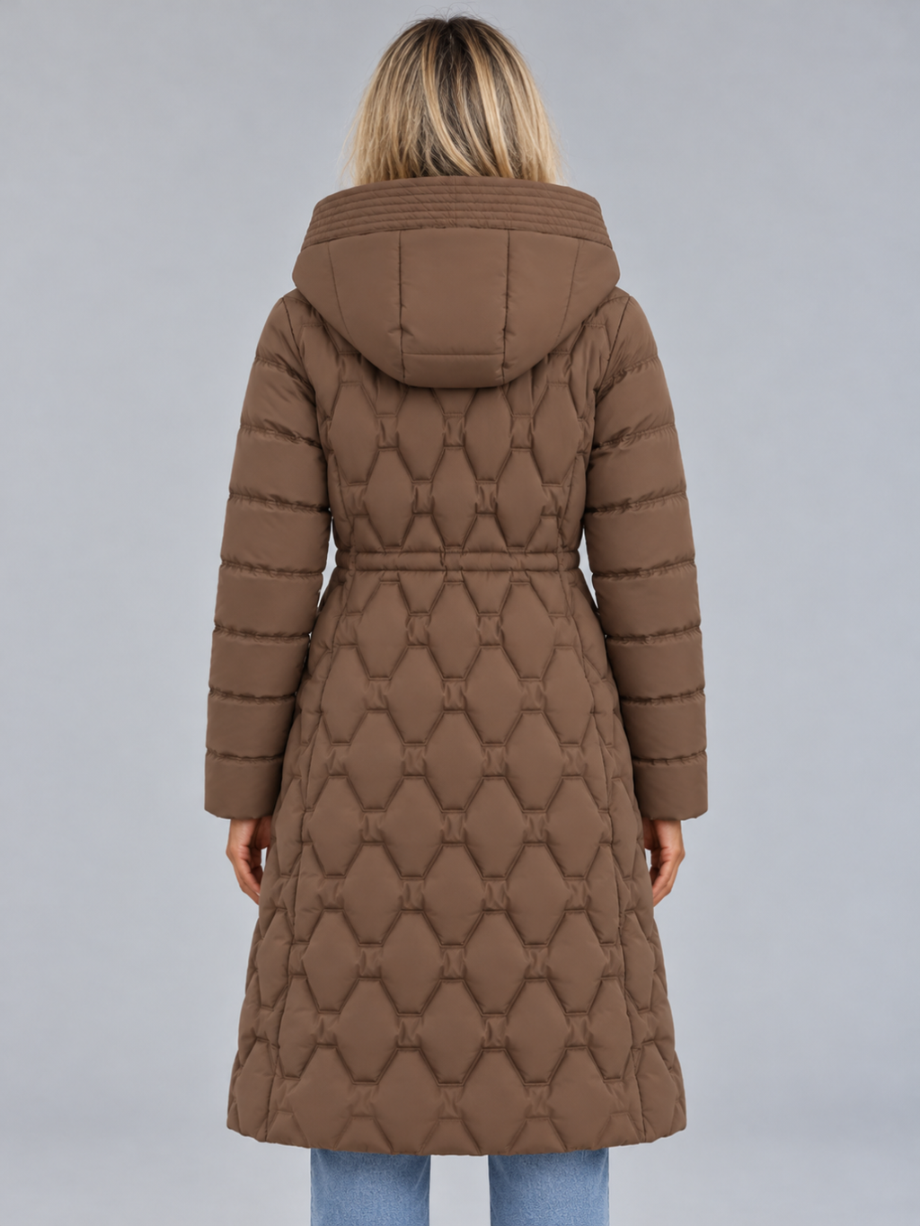 Women's Longline Hooded Puffer Parka