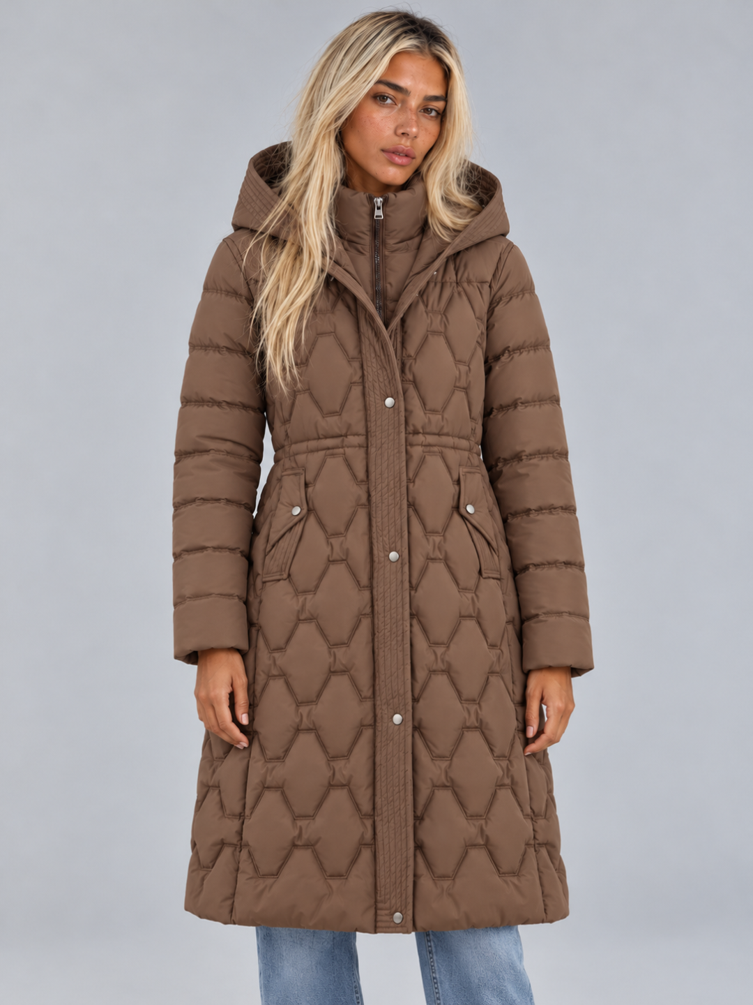 Women's Longline Hooded Puffer Parka