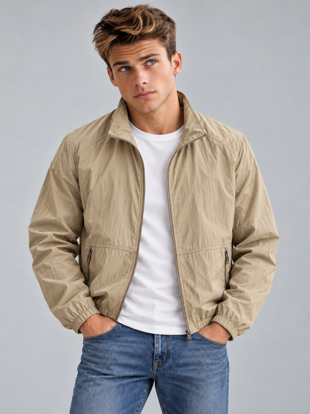 Men's Lightweight Windbreaker Jacket