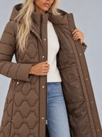 Women's Longline Hooded Puffer Parka