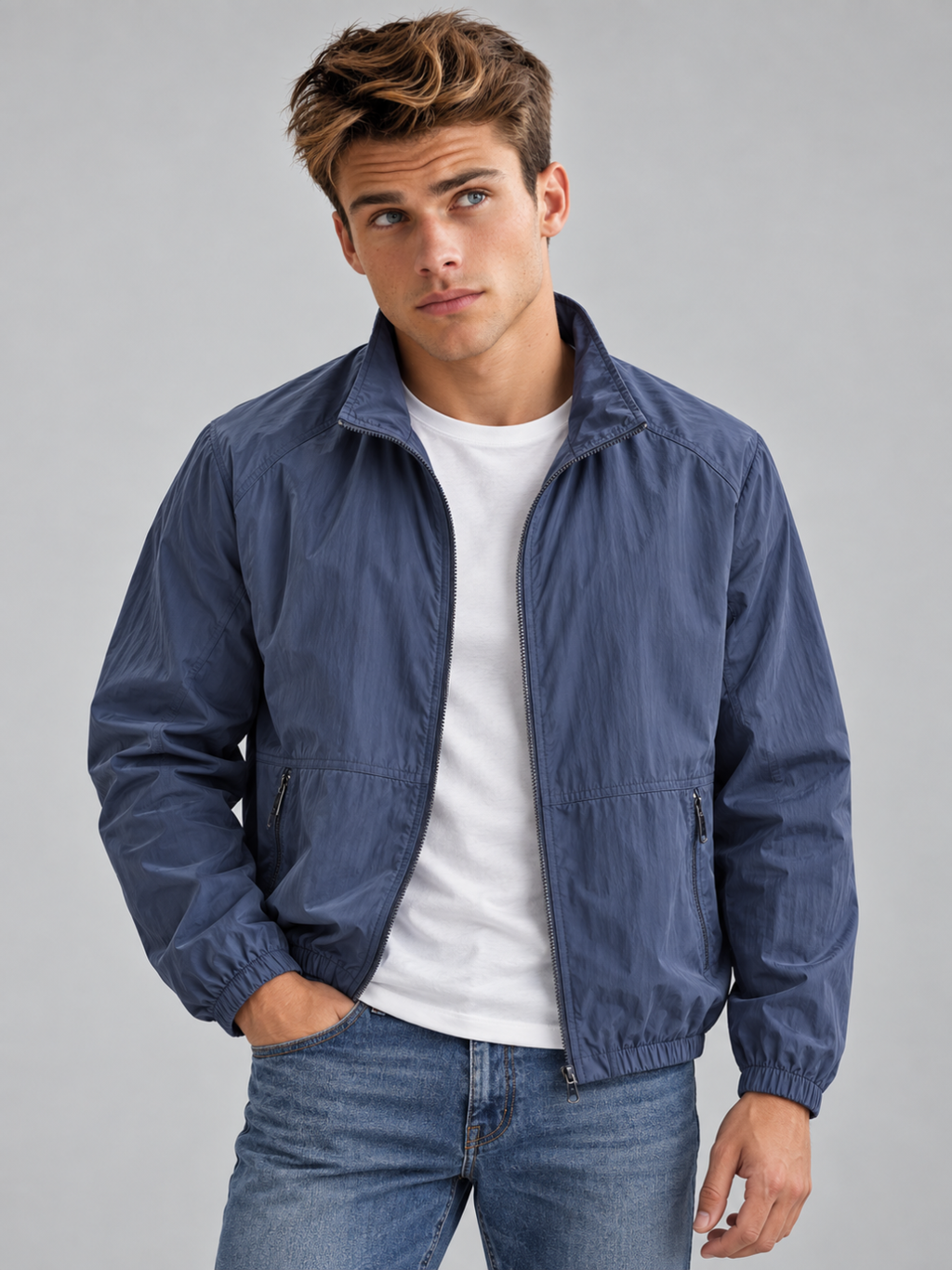 Men's Lightweight Windbreaker Jacket