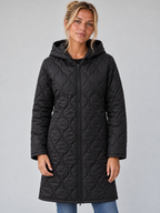 Women's Longline Hooded Puffer Coat