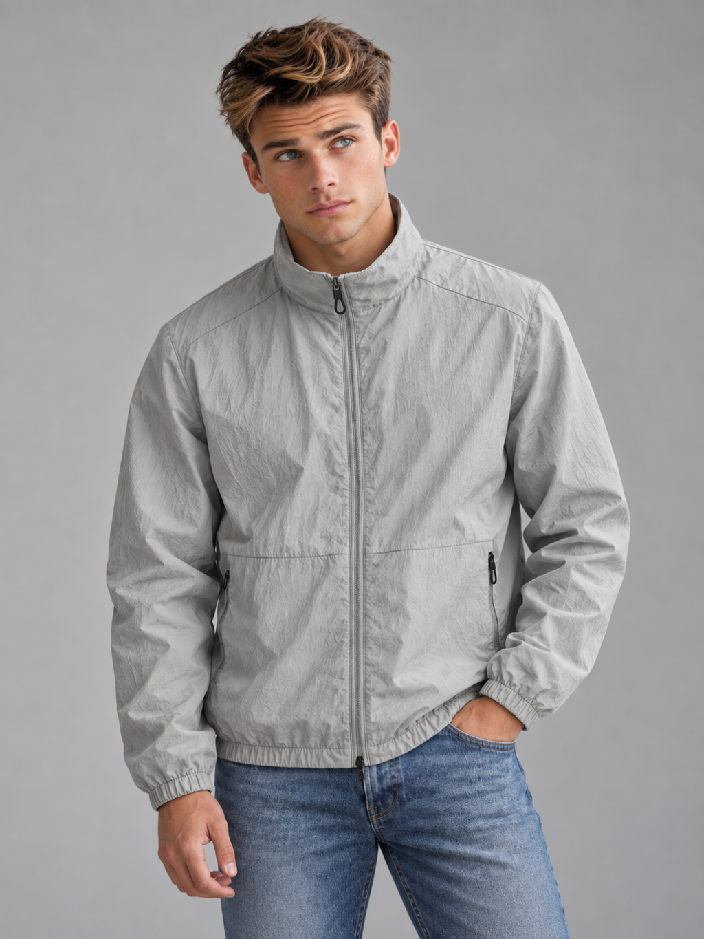 Men's Lightweight Windbreaker Jacket