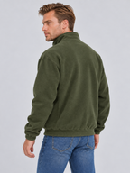 Men's Full-Zip Stand Collar Sweatshirt Jacket