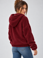 Women's Oversized Teddy Fleece Hoodie