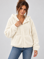 Women's Oversized Teddy Fleece Hoodie