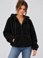 Women's Oversized Teddy Fleece Hoodie