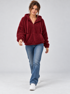 Women's Oversized Teddy Fleece Hoodie