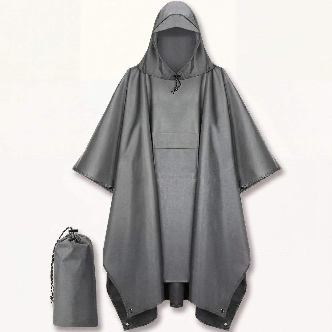 Next Horizon Gear — 3-in-1 Waterproof Rain Poncho — Emergency Shelter, Ground Sheet, Ultralight for Hiking, Camping & Backpacking