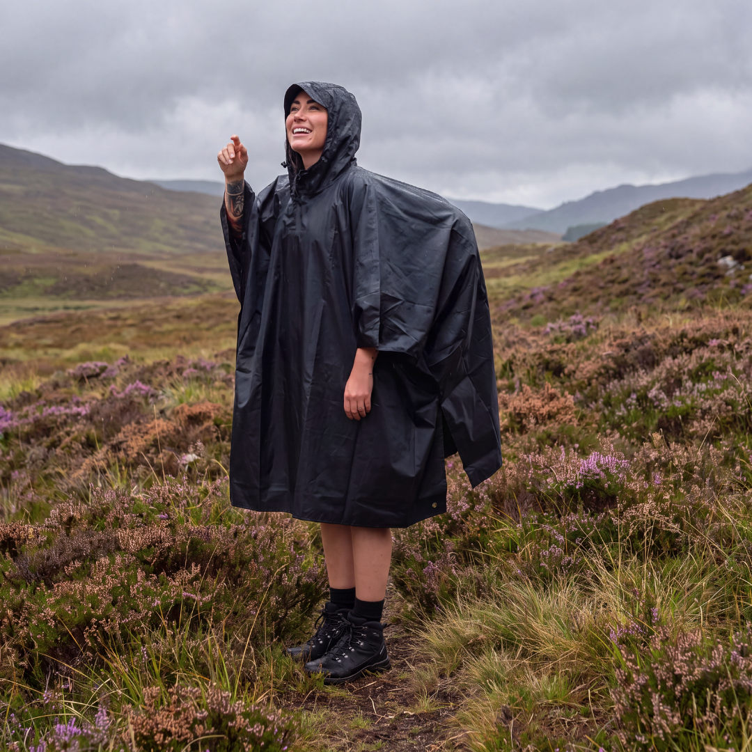 Next Horizon Gear — 3-in-1 Waterproof Rain Poncho — Emergency Shelter, Ground Sheet, Ultralight for Hiking, Camping & Backpacking