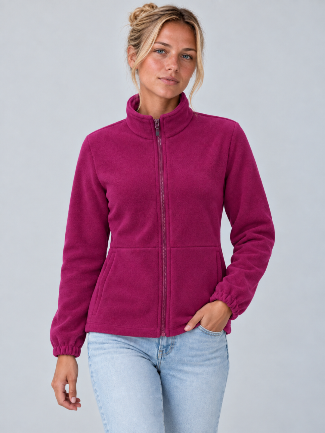 Women's Zip-Neck Fleece Pullover