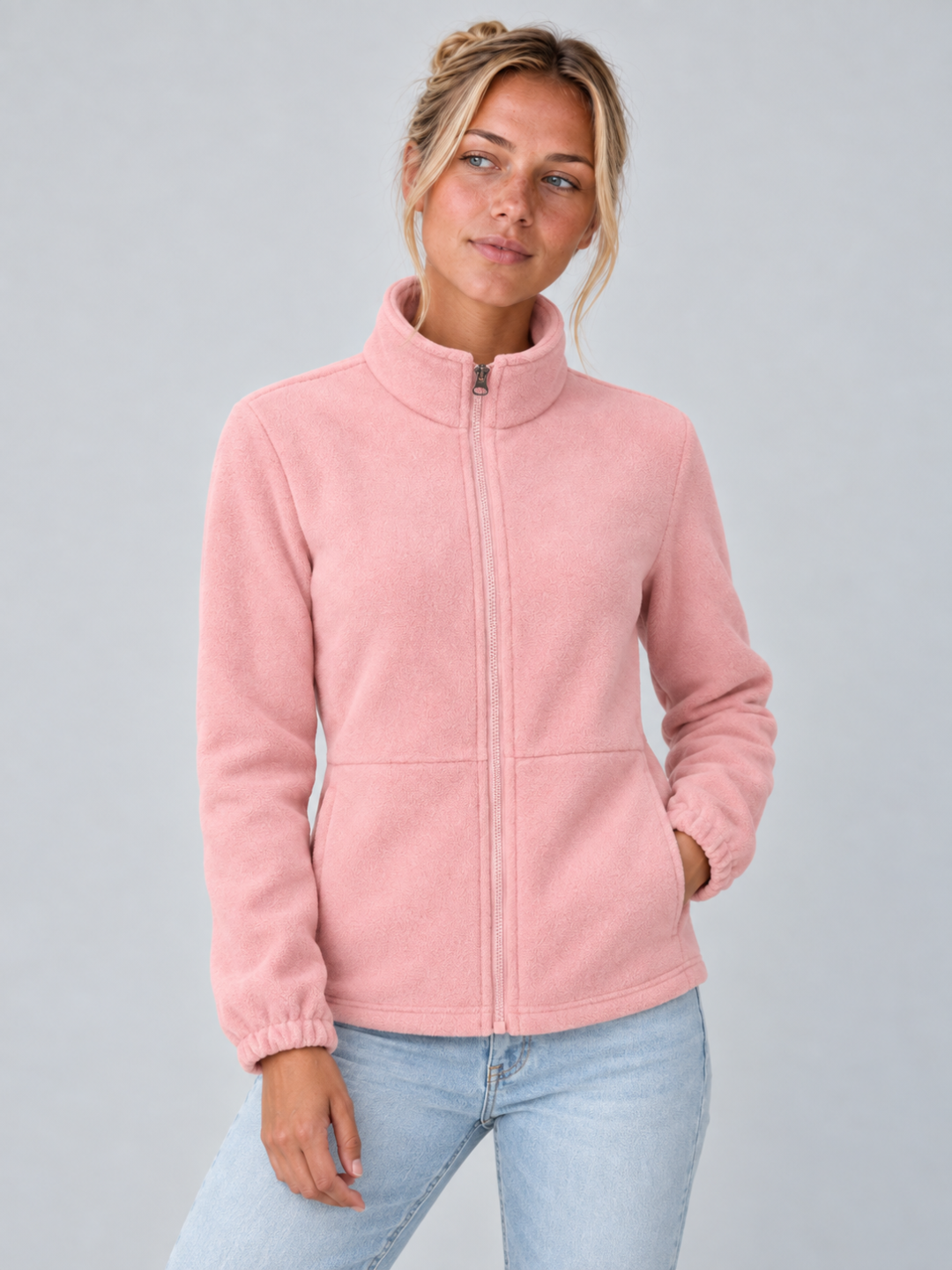 Women's Zip-Neck Fleece Pullover