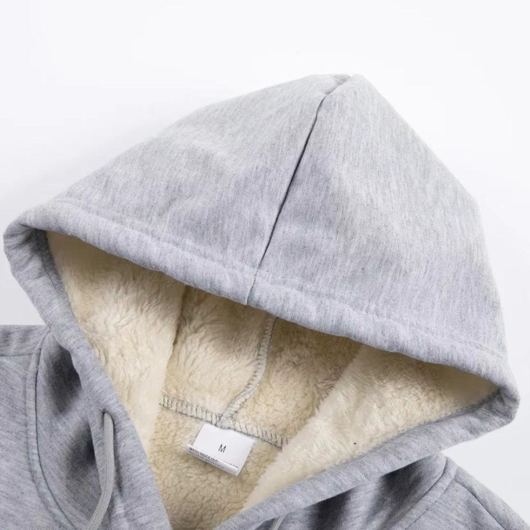 Men's Sherpa-Lined Zip-Up Hoodie