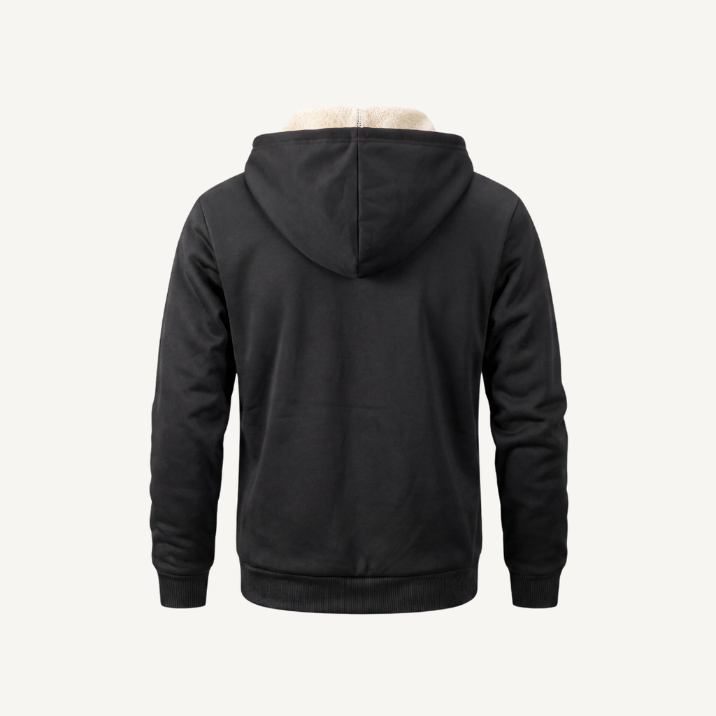 Men's Sherpa-Lined Zip-Up Hoodie
