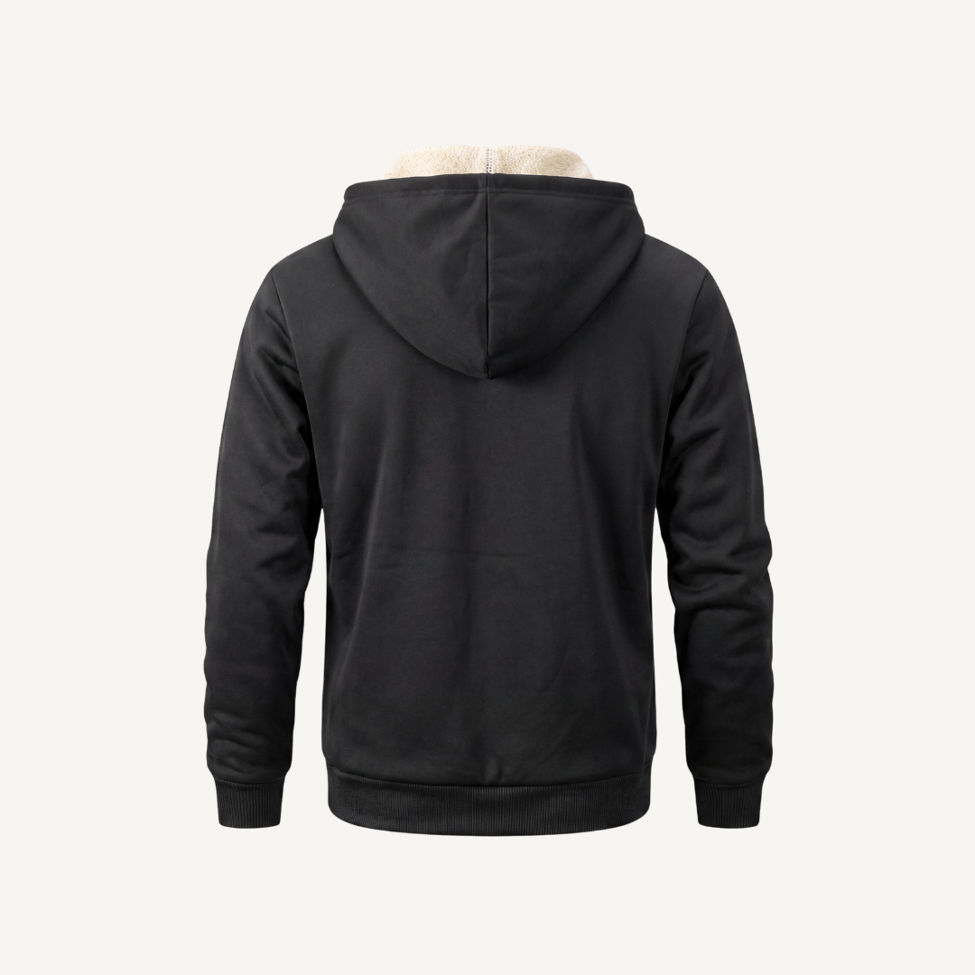 Men's Sherpa-Lined Zip-Up Hoodie