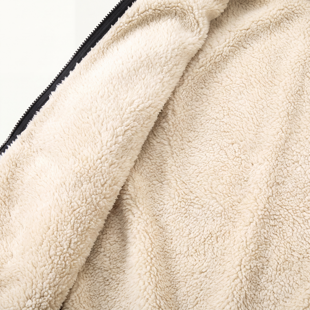 Men's Sherpa-Lined Zip-Up Hoodie