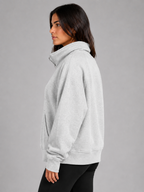 Women's Half-Zip Fleece Pullover Hoodie